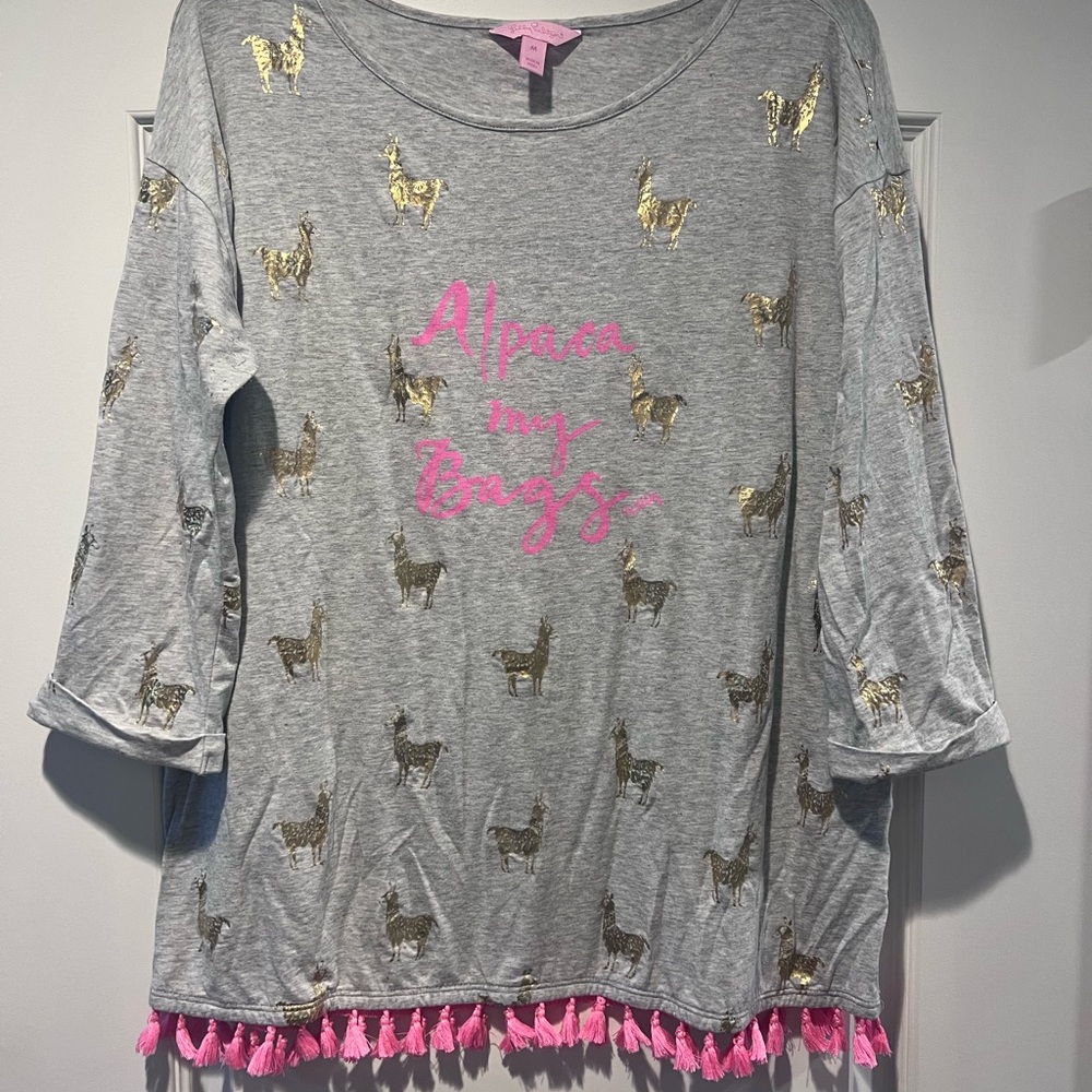 Lilly Pulitzer Alpaca My Bags Top
